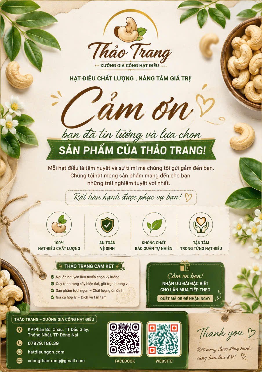 LỜI HỨA CỦA THẢO TRANG VỚI CÁC BẠN