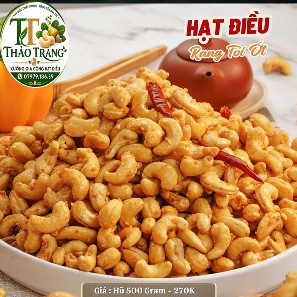 Hạt Điều Rang Tỏi Ớt